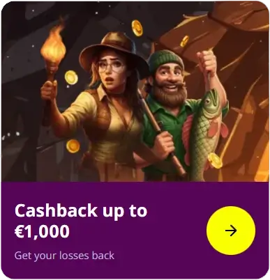 Cashback up to €1,000, Get your losses back in App